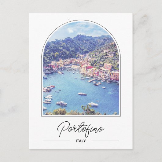 Amalfi Coast Portofino Italië Foto Briefkaart (Voorkant)