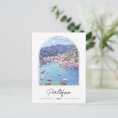 Amalfi Coast Portofino Italië Foto Briefkaart (Staand voorkant)