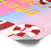 Amalfi Coast, Preppy Reizen, Roze Poster (Hoek)