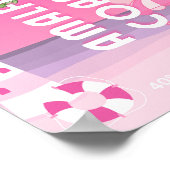 Amalfi Coast, Preppy Reizen, Roze Poster (Hoek)
