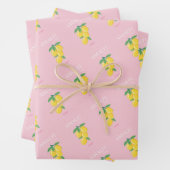 Amalfi Coast, Preppy Room, Roze Inpakpapier Vel (In situ)