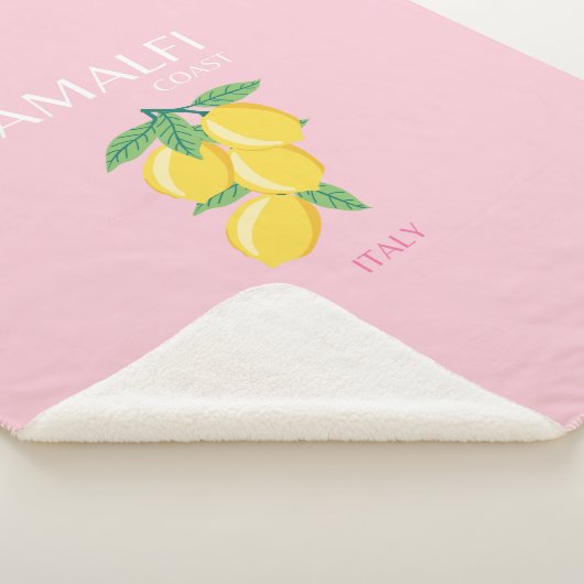 Amalfi Coast, Preppy Room, Roze Sherpa Deken (3/4)