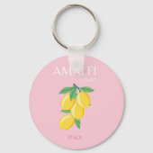 Amalfi Coast, Preppy Room, Roze Sleutelhanger (Voorkant)