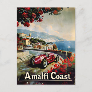 Amalfi Coast raceauto Briefkaart