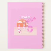 Amalfi Coast, Reiskunst, Preppy Travel, Roze Planner (Achterkant)