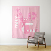 Amalfi Coast, Reiskunst, Roze Wandkleed (In situ)