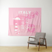 Amalfi Coast, Reiskunst, Roze Wandkleed (In Situ (horizontaal))