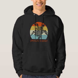 Amalfi Coast Retro Turtle Europese vakantie Hoodie
