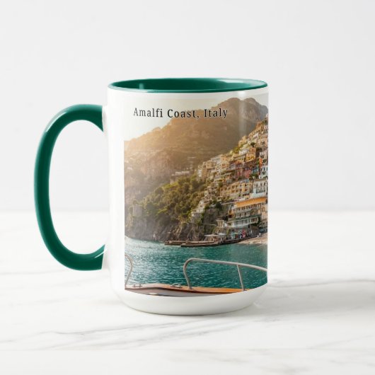 Amalfi Coast Sunset Personalized Mug Mok (Links)