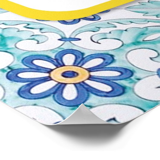 Amalfi Coast Theme Party-welkomstteken Poster (Hoek)