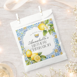 Amalfi Coast Toscaanse Verjaardagsfeestje Dessert Bedankzakje