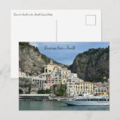 Amalfi Coast Town Italië Briefkaart (Voorkant / Achterkant)