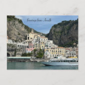 Amalfi Coast Town Italië Briefkaart (Voorkant)