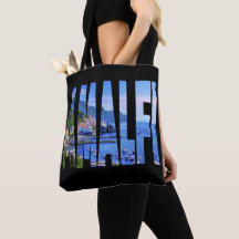 Amalfi Coast Typography Modern Photo Waterverf