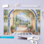 Amalfi Coast Uitzicht Mediterraan Tissuepapier (Craft)