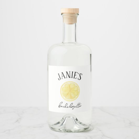 Amalfi Coast vrijgezellenfeest | Citroen Likeurfles Etiket (Voorkant)