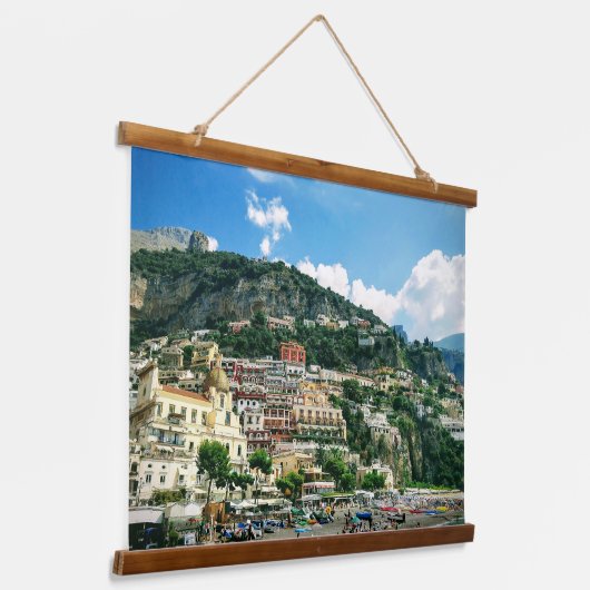 Amalfi Coast Wall Art Hangend Wandkleed (Gebogen)