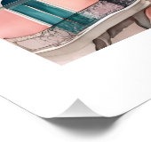 Amalfi Coast Waterverf Afdrukken (Hoek)