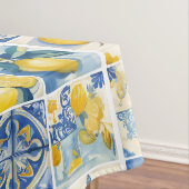 Amalfi Coast Waterverf Mediterrane citroen Tafelkleed (Voorbeeld)