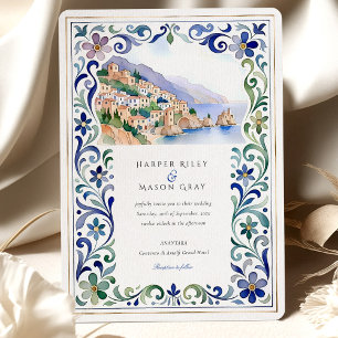 Amalfi Coast Wedding Kaart