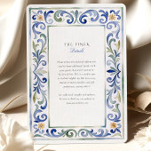 Amalfi Coast Wedding Kaart
