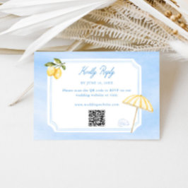 Amalfi Dolce Vita Italië Huwelijksreactie RSVP Kaartje
