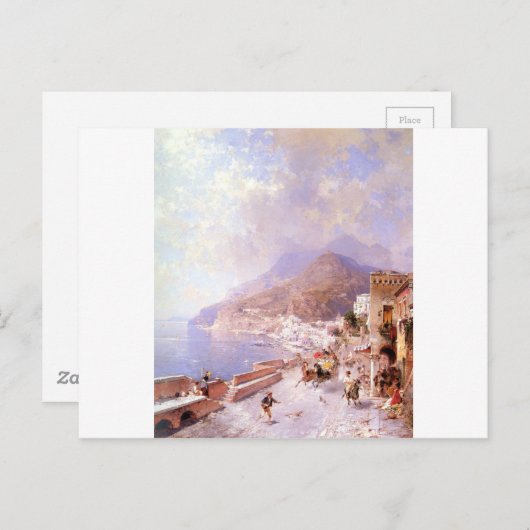 Amalfi door Franz Richard Unterberger Briefkaart (Voorkant / Achterkant)