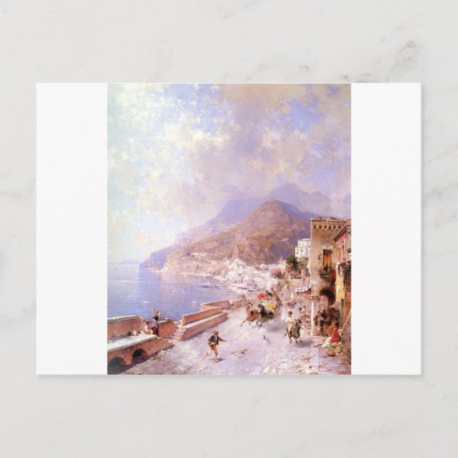 Amalfi door Franz Richard Unterberger Briefkaart (Voorkant)