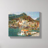 Amalfi door het Zee Canvas Afdruk (Voorkant)