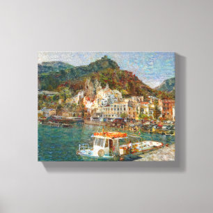 Amalfi door het Zee Canvas Afdruk