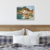 Amalfi door het Zee Canvas Afdruk (Insitu (Slaapkamer))