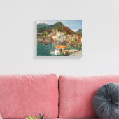 Amalfi door het Zee Canvas Afdruk (Insitu (Woonkamer))