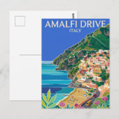 Amalfi Drive Italië Briefkaart (Voorkant / Achterkant)
