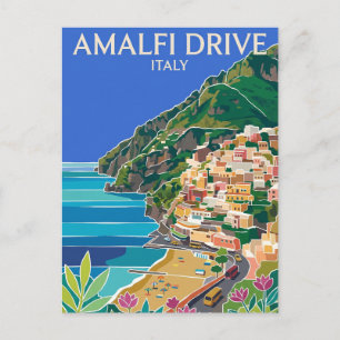 Amalfi Drive Italië Briefkaart