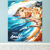 Amalfi dromen canvas afdruk (Insitu (Houten vloer))