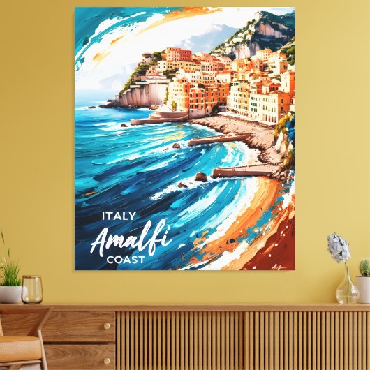 Amalfi dromen canvas afdruk (Insitu (Woonkamer))