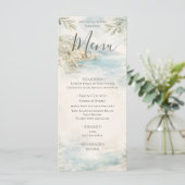 Amalfi Droom - Mediterrane kust trouwmenu Menu (Staand voorkant)