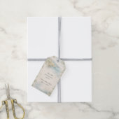 Amalfi Droom — Mediterrane Kusttrouw Cadeaulabel (Met Touw)