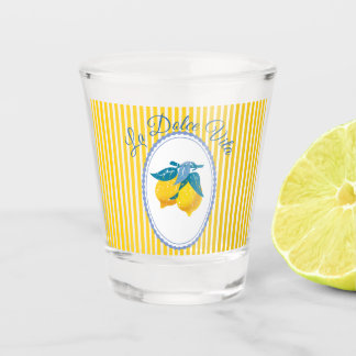 Amalfi Gele Citroenen Mediterrane Stijl Shot Glas
