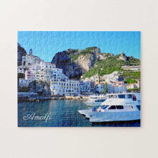 Amalfi-haven, Italiaanse kuststreek Italië Legpuzzel (Horizontaal)