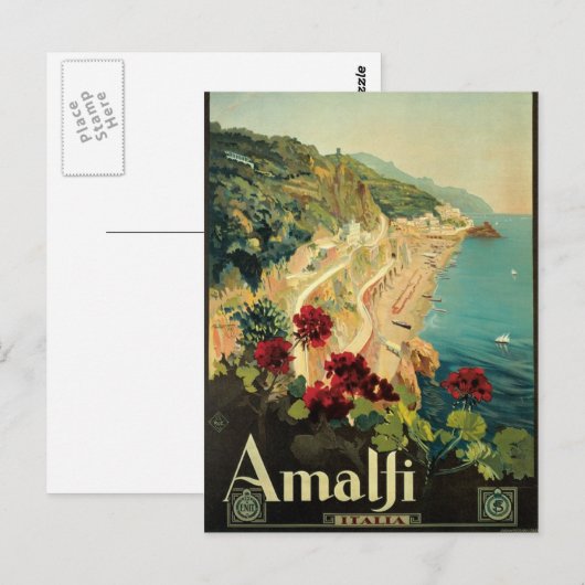 Amalfi  Italiaans Briefkaart (Voorkant / Achterkant)