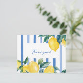 Amalfi Italiaanse citroenen bedankkaart (Staand voorkant)