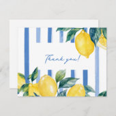 Amalfi Italiaanse citroenen bedankkaart (Voorkant / Achterkant)