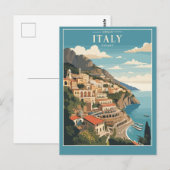 Amalfi Italiaanse kust Briefkaart (Voorkant / Achterkant)