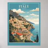Amalfi Italiaanse kust Poster (Voorkant)
