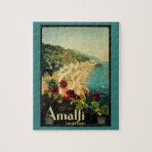Amalfi Italian Coast, Vintage Travel Poster Italië Legpuzzel (Verticaal)
