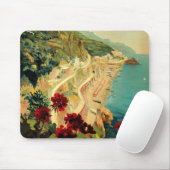 Amalfi Italian Coast, Vintage Travel Poster Italië Muismat (Met muis)