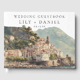 Amalfi Italian Watercolor Wedding Gastenboek