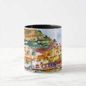 Amalfi Italië Art over Mok Aanpassen Kleur (Midden)