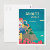 Amalfi Italië Beroemde reisplaats Briefkaart (Voorkant / Achterkant)